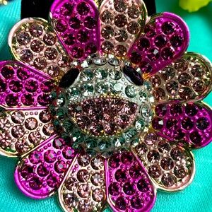 🌺Large pink smiley face flower necklace 🌺